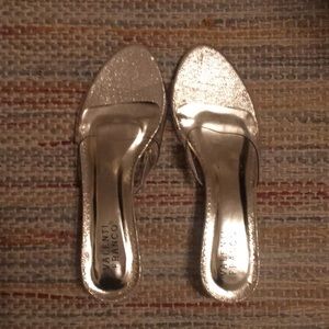 Clear patent leather see through heels